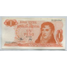 ARGENTINA COL. 604a BILLETE 1 PESO LEY 18.188 BOT 2311 SIN CIRCULAR UNC